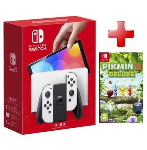 Nintendo Switch OLED + игра Pikmin 3 Deluxe
