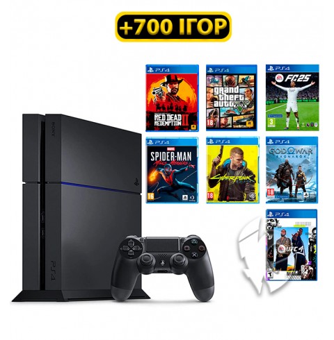 PlayStation 4 Fat 500 GB БУ + 700 ігор