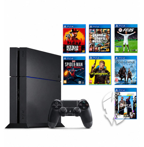 PlayStation 4 Fat 500 GB БУ + 700 ігор на 6 місяців