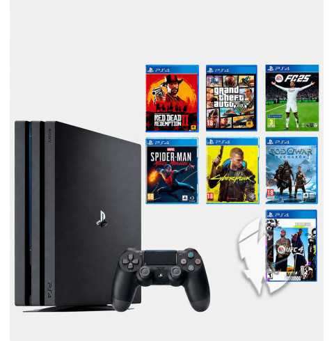 PlayStation 4 PRO 1TB БУ + 700 ігор на 6 місяців