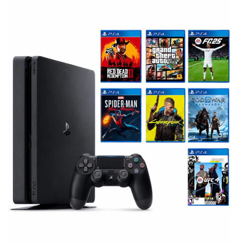 PlayStation 4 SLIM 1 TB БУ + 700 ігор на 6 місяців