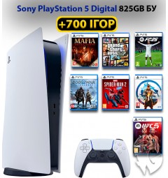 Sony PlayStation 5 Digital 825GB БУ + 700 ігор