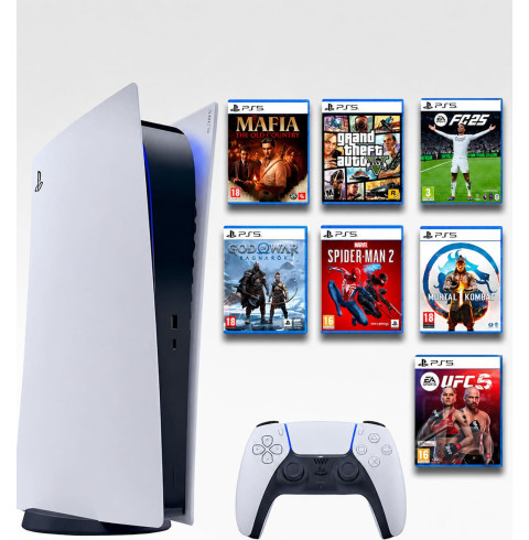 Sony PlayStation 5 Digital 825GB БУ + 700 ігор
