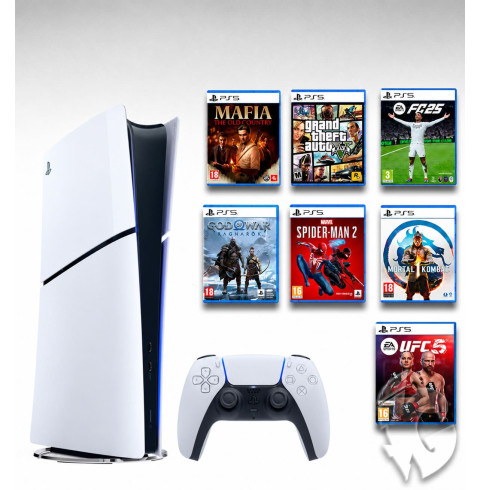 Sony PlayStation 5 Slim Digital 825GB БУ + 700 ігор