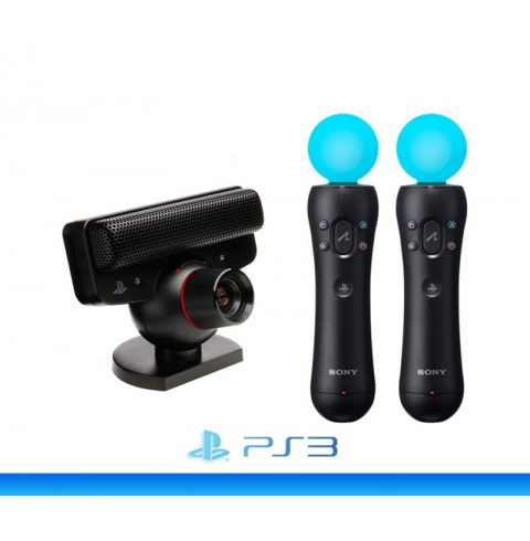 Камера PS Eye + 2 контроллера PS Move (PS3)