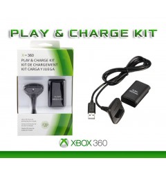 Зарядное устройство Xbox 360 Play & Charge kit + аккумулятор