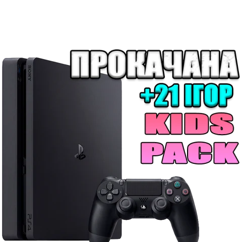 PlayStation 4 SLIM 1 TB БУ + 21 игра #808
