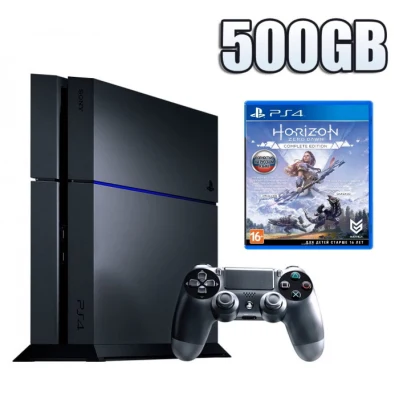 PlayStation 4 Fat 500 GB Б/У + Диск Horizon Zero Dawn