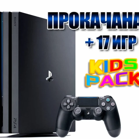 PlayStation 4 PRO 1 TB БУ + 17 игр #729