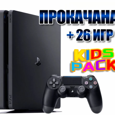 PlayStation 4 SLIM 1 TB БУ + 26 игр #705