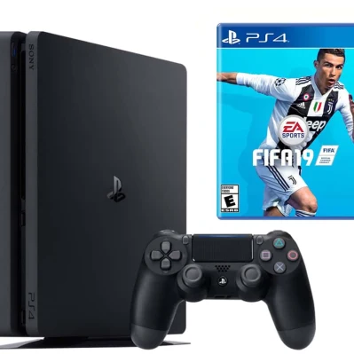 PlayStation 4 Slim 500 Gb + диск Fifa 19 