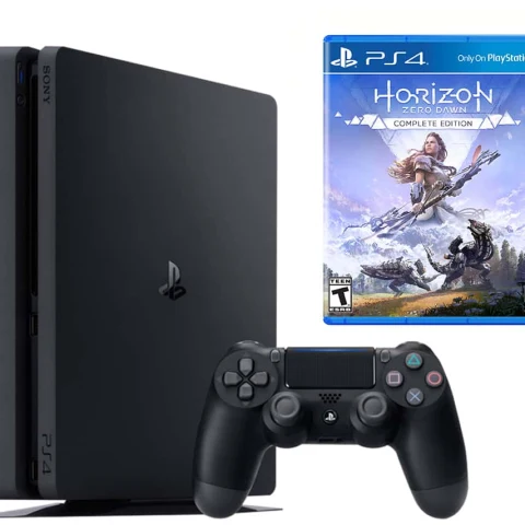 PlayStation 4 Slim 500 Gb + диск Horizon Zero Dawn: Complete Edition 