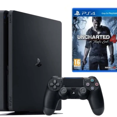 PlayStation 4 Slim 500 Gb + диск Uncharted 4: A Thief’s End (Путь Вора) 