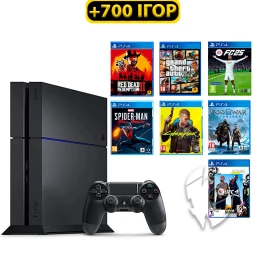 PlayStation 4 FAT 500 GB Uncharted Edition Б/У + 9 игр #199