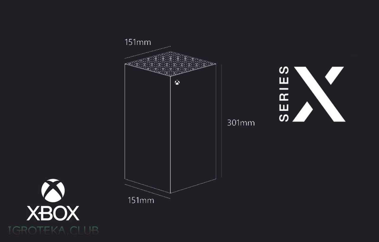 Размеры игровой консоли Microsoft XBOX Series X